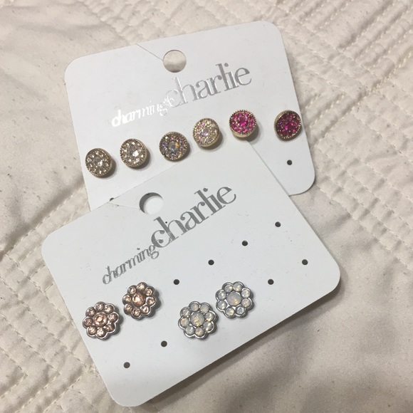 Brand New Charming Charlie Stud Pack - Picture 1 of 4